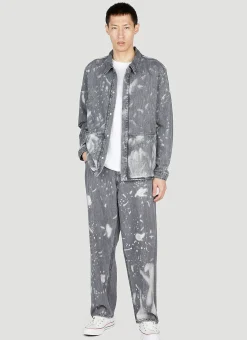 Bleached Wide Jeans