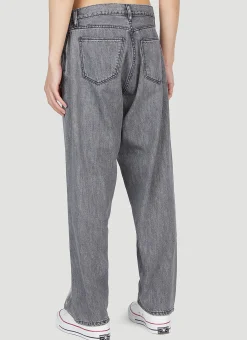 Bleached Wide Jeans