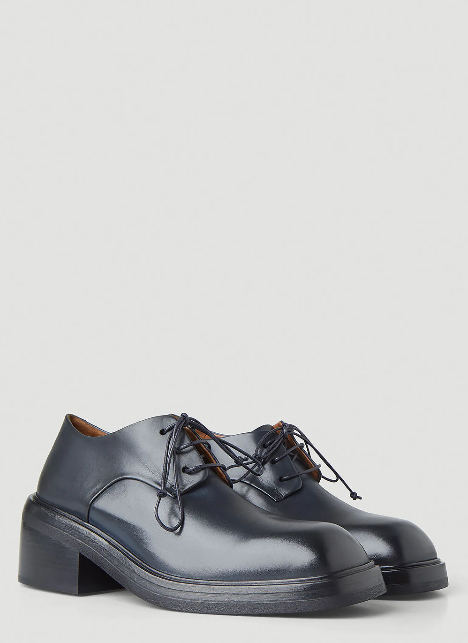 Block Heel Derby Shoes
