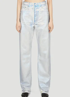 Blue Foil Jeans