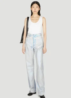 Blue Foil Jeans