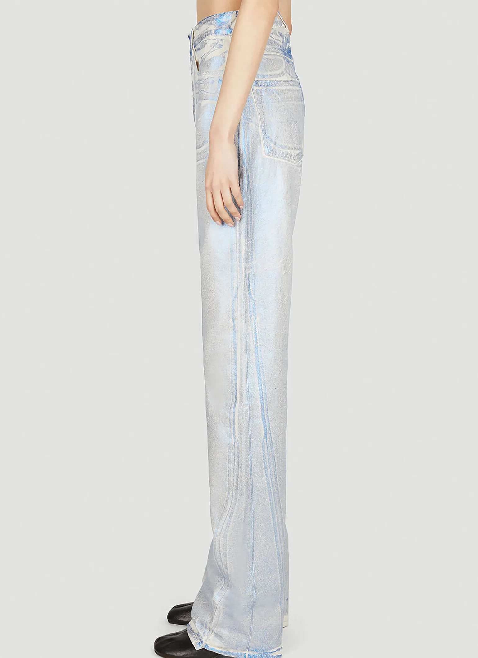 Blue Foil Jeans