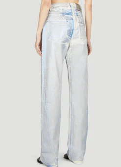 Blue Foil Jeans