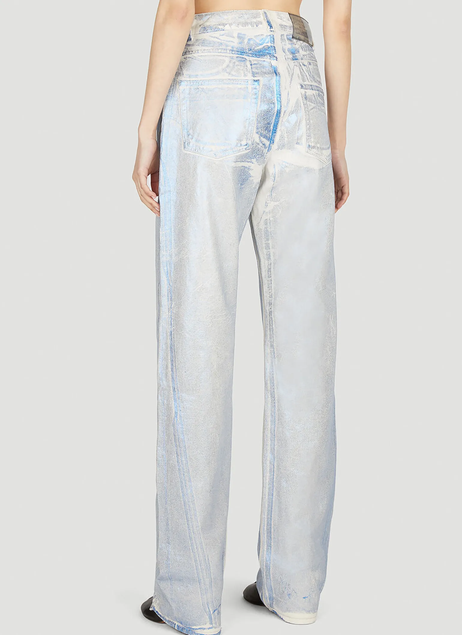 Blue Foil Jeans