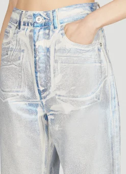 Blue Foil Jeans