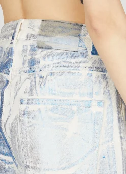Blue Foil Jeans