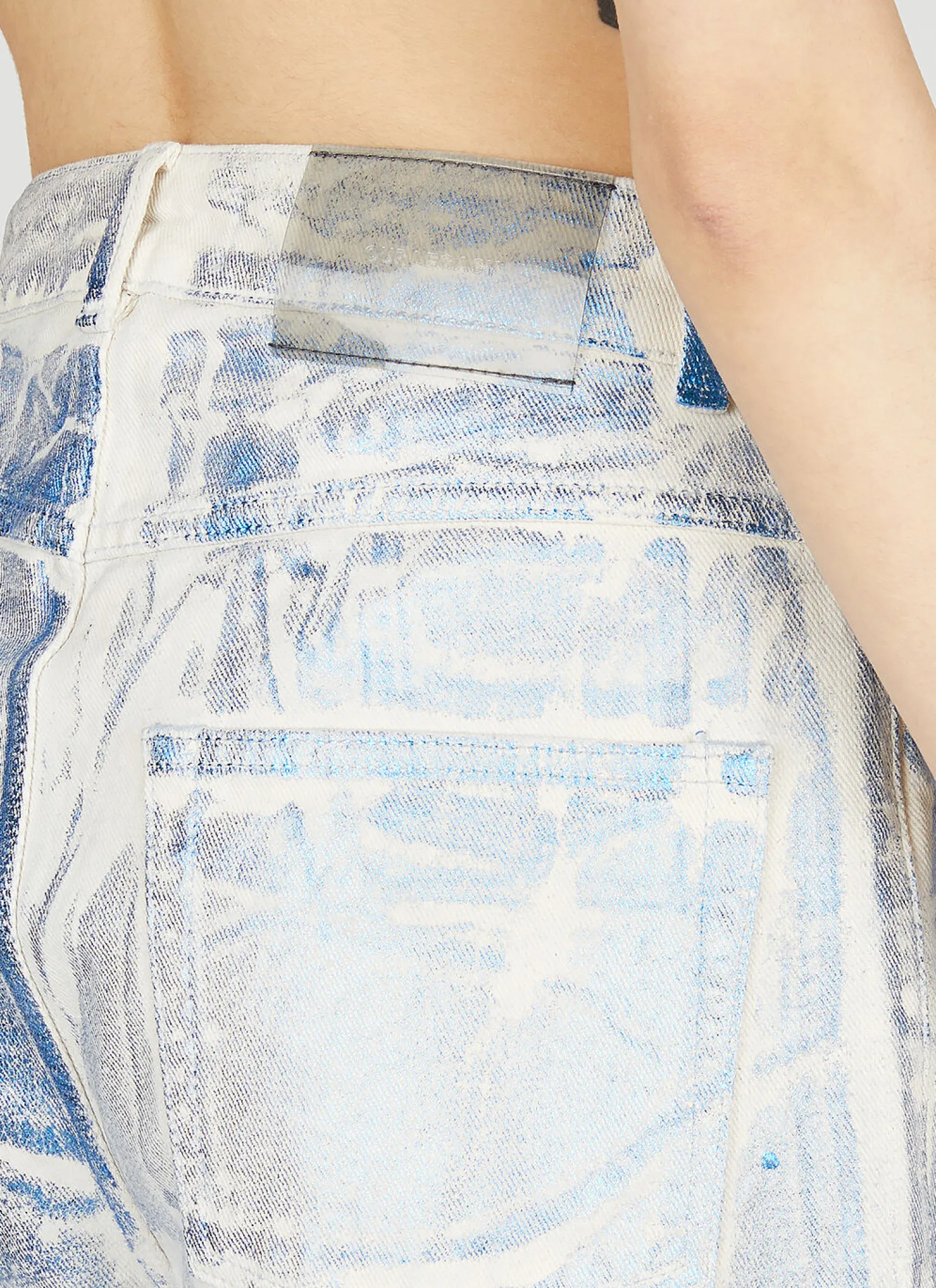 Blue Foil Jeans