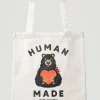 Book Bear Tote Bag