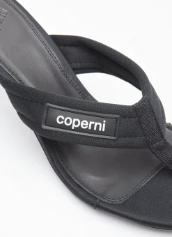 Branded Thong Heel Sandals