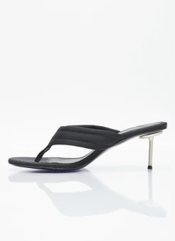 Branded Thong Heel Sandals