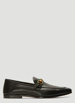 Brixton Web-Trimmed Horsebit Loafers