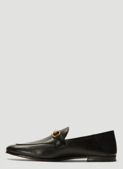 Brixton Web-Trimmed Horsebit Loafers