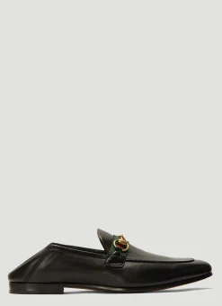 Brixton Web-Trimmed Horsebit Loafers