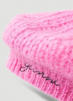 Brushed Knit Beret