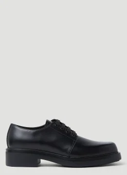Brushed Leather Derby Shoes