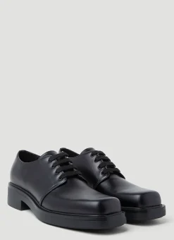 Brushed Leather Derby Shoes