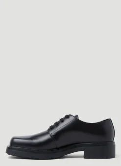 Brushed Leather Derby Shoes
