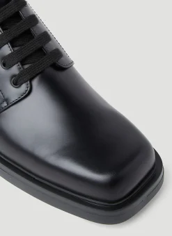 Brushed Leather Derby Shoes