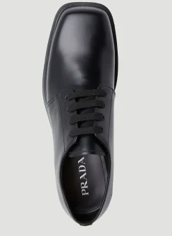 Brushed Leather Derby Shoes