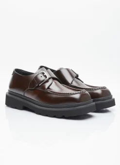 Brushed Leather Monkstrap Shoes