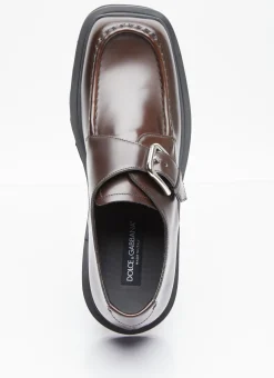 Brushed Leather Monkstrap Shoes