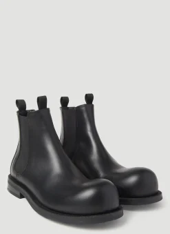 Bulb Toe Chelsea Boots