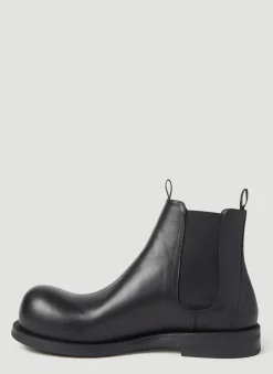 Bulb Toe Chelsea Boots