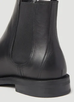 Bulb Toe Chelsea Boots