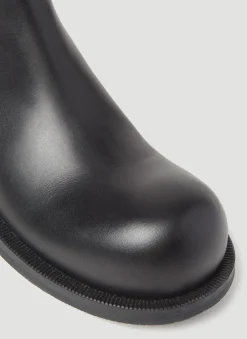 Bulb Toe Chelsea Boots