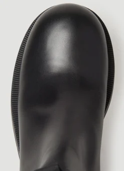 Bulb Toe Chelsea Boots