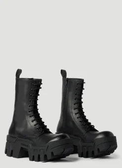 Bulldozer Lace-Up Ankle Boots