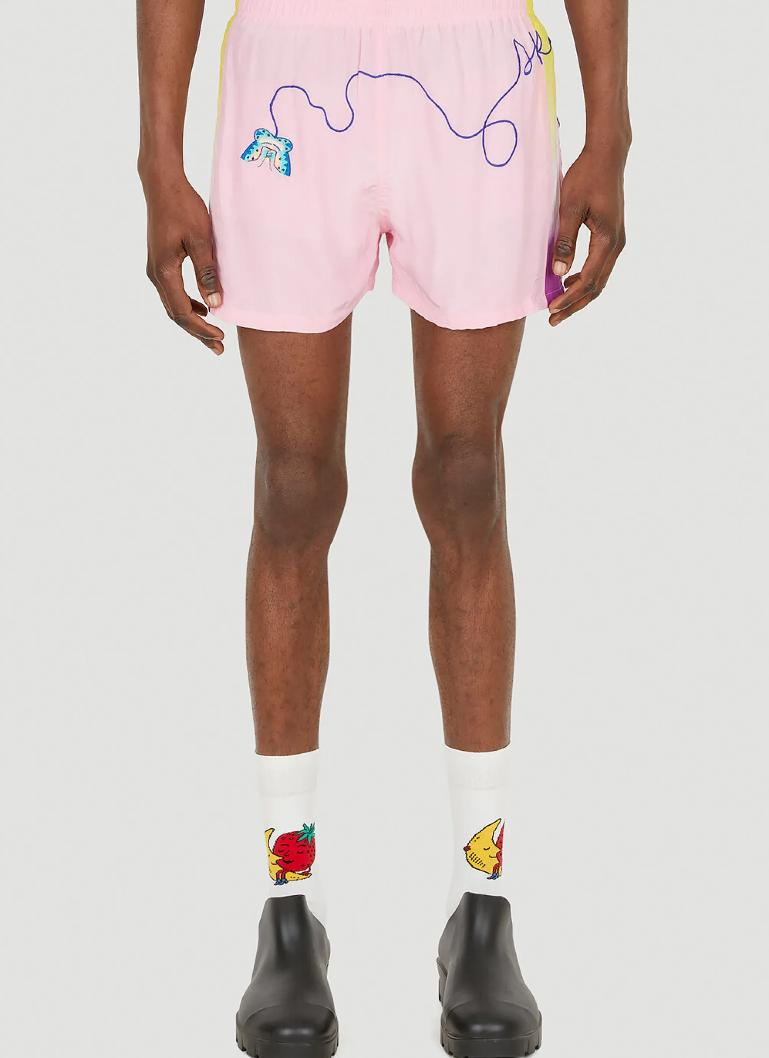 Butterflies Embroidered Shorts