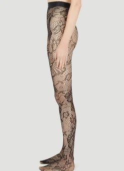 Butterfly Motif Tights