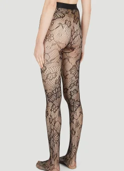 Butterfly Motif Tights
