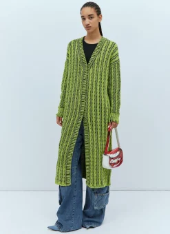 Cable Knit Maxi Cardigan