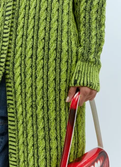 Cable Knit Maxi Cardigan