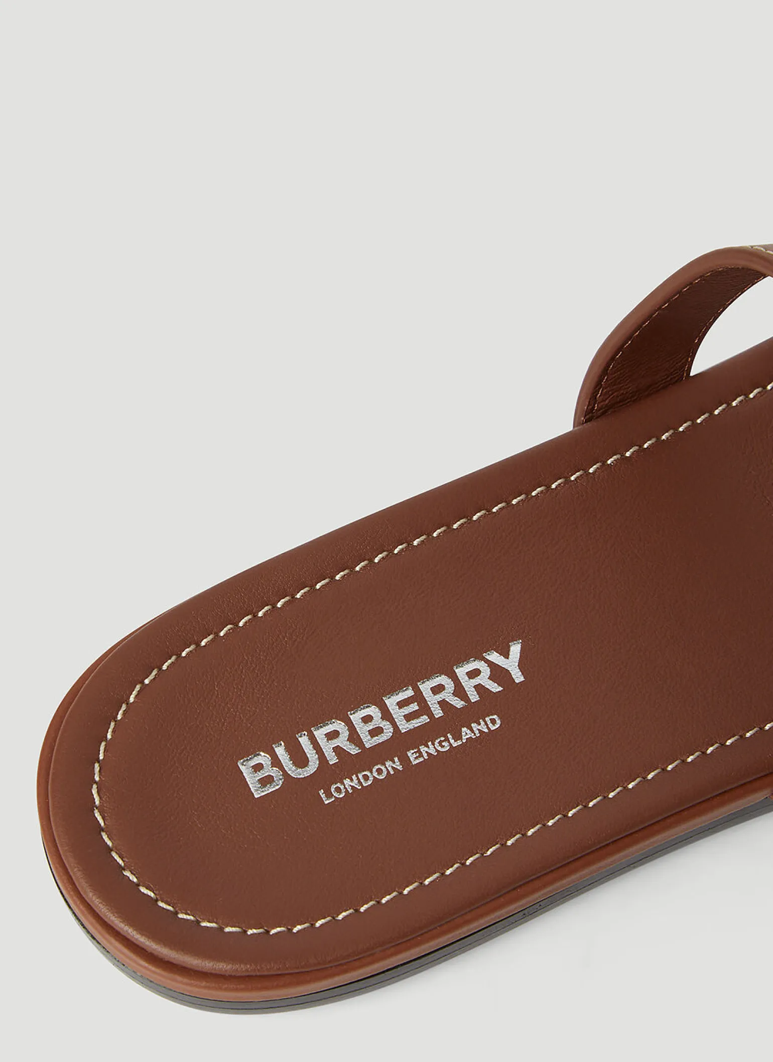 Canvas And Leather Slides