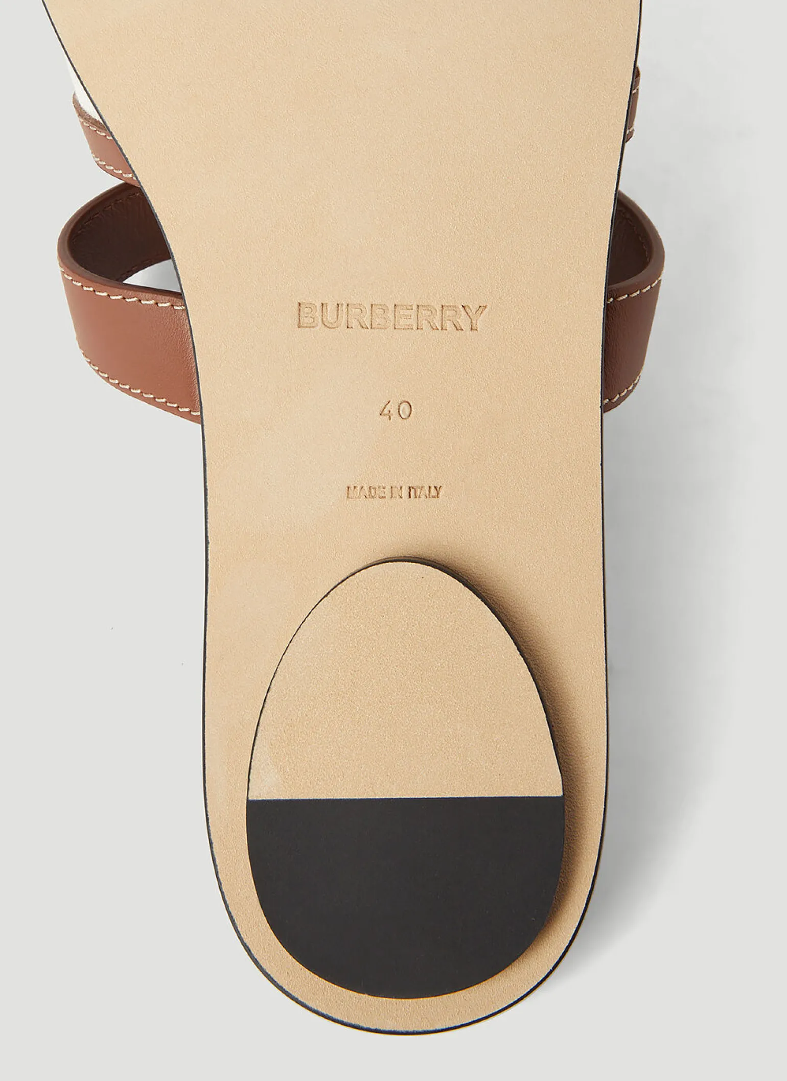 Canvas And Leather Slides