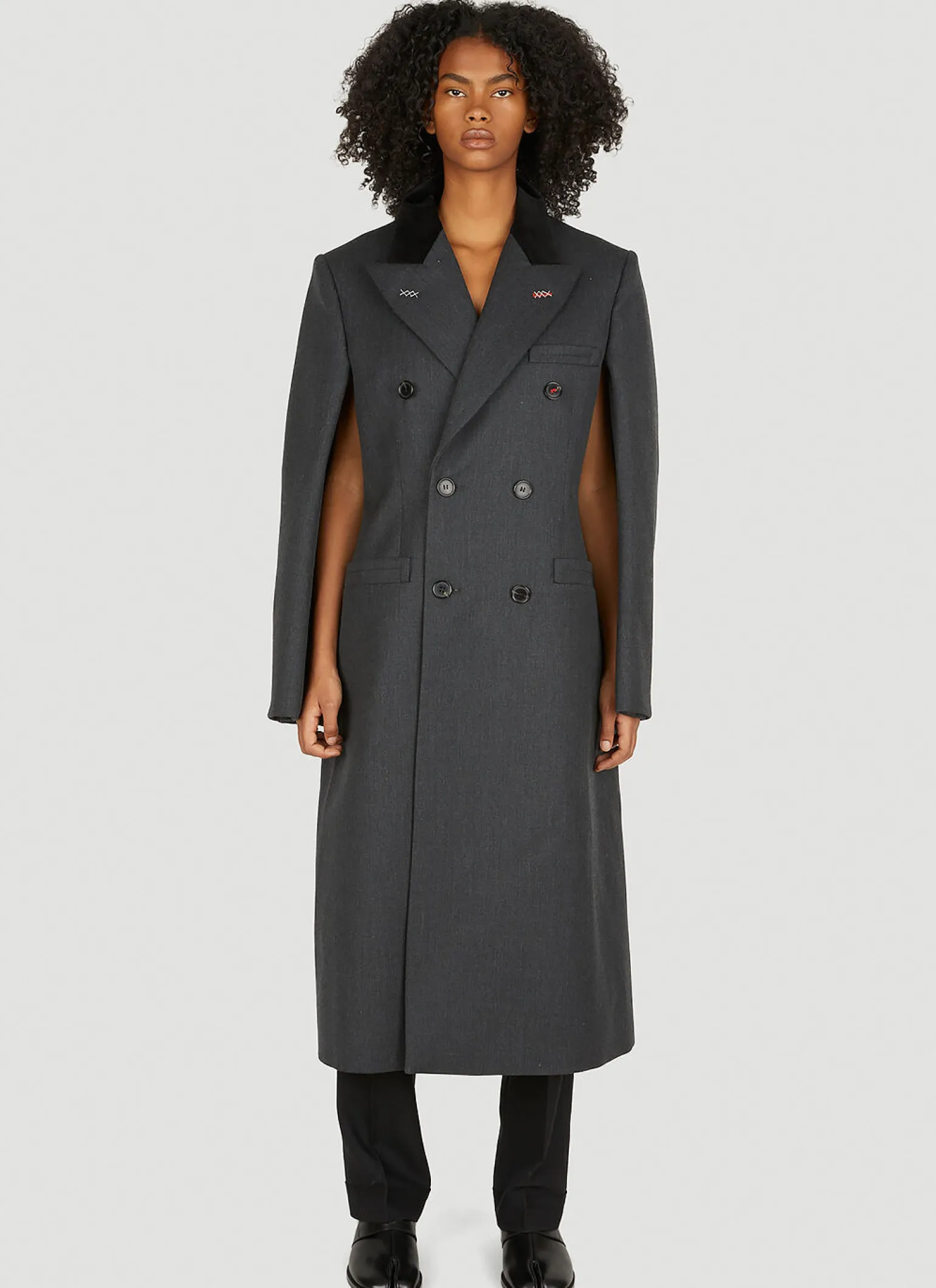 Cape Double Breasted Coat