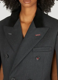 Cape Double Breasted Coat