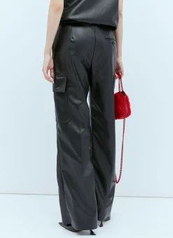 Cargo Vegan Leather Pants