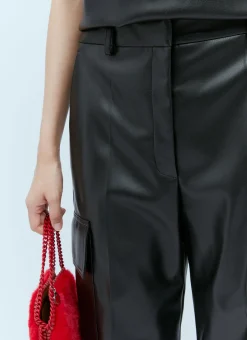 Cargo Vegan Leather Pants