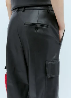 Cargo Vegan Leather Pants