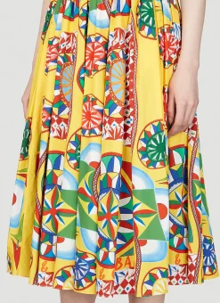 Carretto Print Bustier Dress