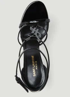 Cassandra Logo Plaque Sandals