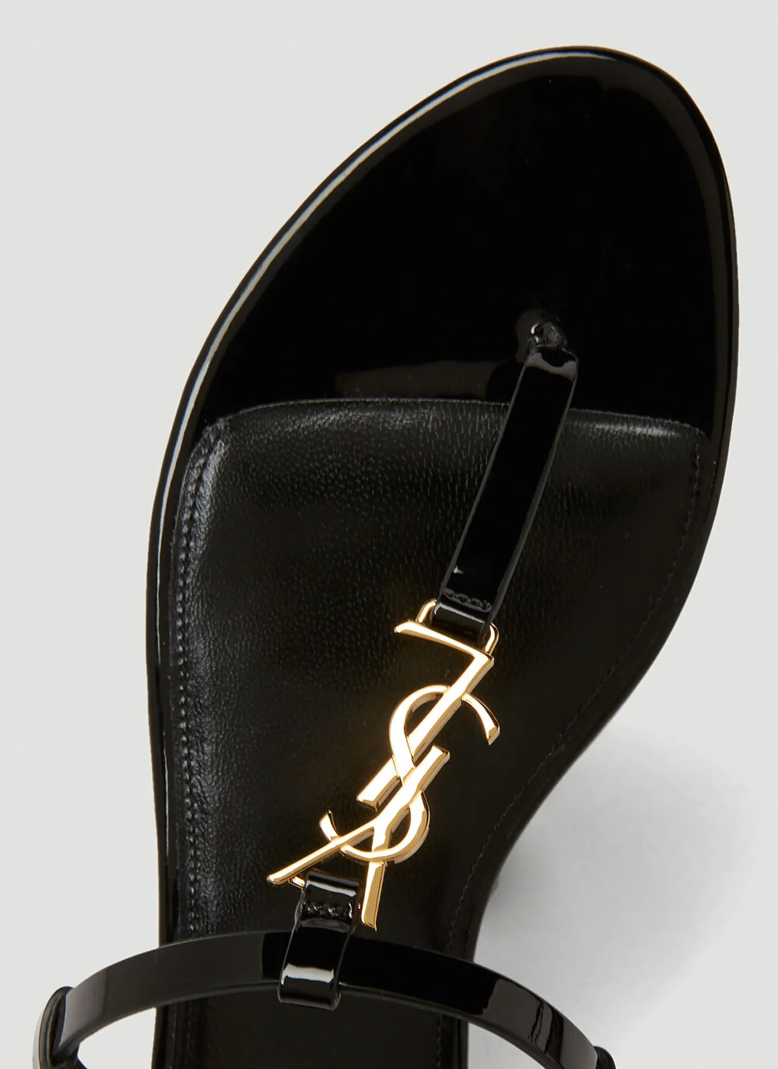 Cassandra Monogram Plaque Sandals