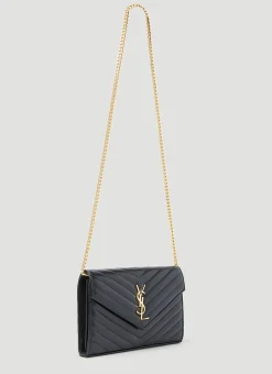 Cassandre Matelasse Chain Leather Wallet