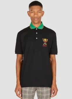 Cat Patch Polo Shirt