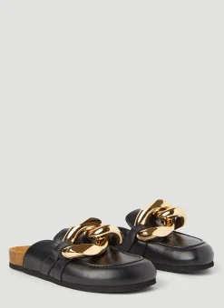 Chain Leather Loafers