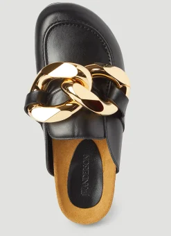 Chain Leather Loafers